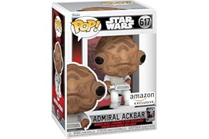 Funko POP! Star Wars: Admiral Ackbar - 1/6 Odds for Rare Chase Variantair - Amazon Exclusive - kolekcjonerska figurka winylowa - pomysł na prezent - oficjalny towar - zabawki dla dzieci i dorosłych -