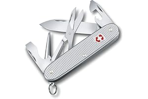 Victorinox Pioneer X Alox Swiss Army Pocket Knife, Medium, Multi Tool, 9 Functions, Blade, Can Opener, Silver