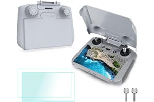 FPVtosky Custodia protettiva 2 in 1 Mini 4 Pro RC 2 + 2 pellicole protettive per lo schermo, adatta per telecomando DJI Mini 4 Pro/Air 3 RC2, DJI RC 2 accessori