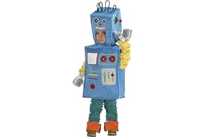Rubies 702451-XS kostium robota, unisex, dla dzieci, niebieski, XS