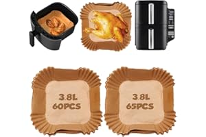 OLDPAPA 125 sztuk papieru do pieczenia Airfryer do frytkownicy na gorące powietrze, ninja, Airfryer, papier do pieczenia Ninja Foodi Dual Zone 7,6 l Air Fryer, akcesoria do urządzeń Ninja Sl300eu