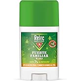 Relec Fuerte Familiar Stick Antimosquitos, Repelente de Mosquitos 50 ml, Eficaz Contra El Mosquito Tigre, Eficacia y Protecci