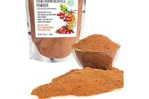 SIBERIAN GREEN Siberian Hawthorn Flour 300g (10.58oz) with Sea Buckthorn Herbal Tea Dried Fine Powder Crataegus Sanguinea Siberia Altai Mountain Taiga