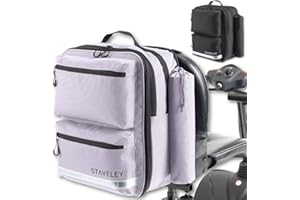 Staveley XL Expandable Mobility Scooter Bag for Electric Mobility Scooters & Boot Scooters - Back of Seat Bag (Purple)