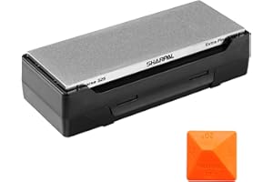 SHARPAL 162N Diamond Whetstone Knife Sharpener with Storage Base | 2 Side Grit Coarse 325 / Extra Fine 1200 | Diamond Sharpening Stone | Non-Slip Base & Angle Guide (203 x 76mm / 8 x 3 Inch)