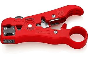 Knipex Utensile Spelacavi per Cavi Coassiali e Cavi di Trasmissione Dati 125 Mm 16 60 06 Sb