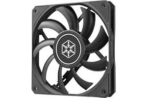 SilverStone Air Slimmer 120, Ventilador delgado de 120mm con rendimiento mejorado y rango completo de control PWM, SST-AS120B