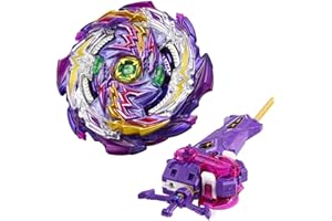 Netoke Gyros Kreisel Set, 4D Metall Fusion Kampf Kreisel, Mit Battling B-200 Heiliges Schwert Launcher LR Geschenk-Set, Modelle: B-177