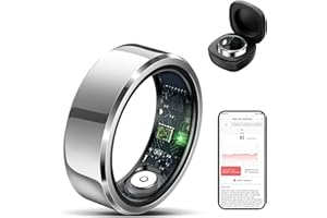 feifuns Smart Rings Wearable, Fitness Trackers with Multiple sport modes, Sleep Tracking - Heart Rate - Blood Oxygen - Blood Pressure - IP68 Waterproof, 24/7