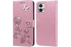 PKQTOP Etui do telefonu Motorola Moto Edge30 Neo, etui z klapką, funkcja stojaka, przegródka na karty, silikonowe etui ochronne, odporne na uderzenia