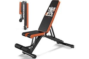 MettleMatic Banco de pesas plegable ajustable – Banco de entrenamiento multifunción para casa con capacidad de carga de 400 kg, banco inclinado 4 en 1 para entrenamiento de cuerpo entero