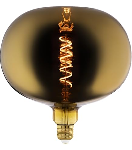 HUSTUNG Edison Vintage Glühbirne, E27 LED Vintage Dimmbar 4W G80, E27