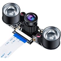 MakerHawk IR fisheye Night Vision Infrared Camera Module 5MP ...