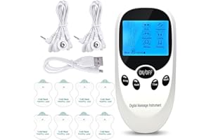 BOCGUY Dispositivo TENS/EMS per la Terapia del Dolore, Simulatore del Ciclo Mestruale con 6 Modalità e 11 Intensità, Elettrodi Tenzgeraet per lo Sviluppo Muscolare e Il Sollievo dal Dolore