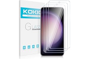 Kokio Folia ochronna do Samsung Galaxy S23 5G 6.1", twardość 9H, 0,33 mm Ultra HD folia ochronna na wyświetlacz, do Samsung Galaxy S23 5G, odporna na zużycie i bez pęcherzyków powietrza, 3 sztuki