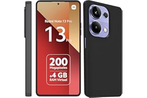 Heioloo Funda para Xiaomi Redmi Note 13 Pro 4G/Poco M6 Pro 4G Carcasa Bumper Suave TPU Carcasa Protectora Anti-arañazos, Anti-Choque Silicona Case para Xiaomi Redmi Note 13 Pro 4G - Negro