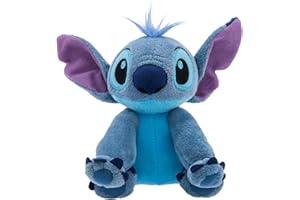 Disney Store Official Peluche Miniature Stitch, Lilo & Stitch, 17 cm/7", Petite Peluche Alien Bleu rembourrée Toute Douce, adaptée à Tous Les âges