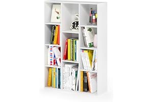 Furinno Luder 11-Cube Dwustronny regał z otwartą półką, biały