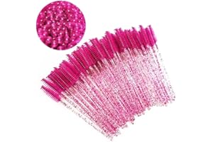 ZHIYE 50 pcs Eyelash Mascara Brushes, Wands Applicator Eyebrow Brush Makeup Kit, Eyebrow Castor Oil Brush Makeup Tool