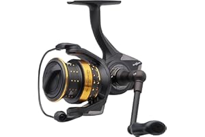 Abu Garcia Superior Spinning Reel, Freshwater Angler Fishing Reel, Pike Perch & Zander, Aluminum Spool, Robust Ambidextrous 1000-4000 Reel Size Shallow Spool, Black & Gold