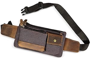Handadsume Uomo e Donna, Fanny Waist Pack Portacellulare in esecuzione, impermeabile, Cintura da corsa da trekking, borsa da corsa regolabile, custodia del telefono cellulare FB811-29 (Caffè)