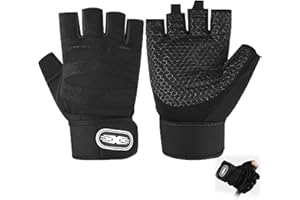 HSTIALVING 1 Pair Gants de Fitness, Gants MusculationGants de Gymnastique Respirants et Antidérapants Forte Adhérence Accessoires D'entraînement pour Entraînements Gym Cyclisme Halterophilie Le Fitness l'exerci