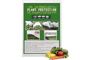 VEGAMALL 1.6*10m 30gsm Winterschutzvlies für Pflanzen Frühbeetvlies Vlies Pflanzen Winter Gartenvlies Pflanzenschutz Gartenfolie Abdeckvlies Frostschutz Schutz Pflanzenschutzvlies Für Außen- und Zimmerpflanzen