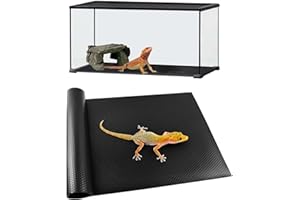 FreesKill Tapis de terrarium pour reptiles – Literie pour tortue, substrat de dragon barbu, revêtement de substrat de terrarium pour léopard, gecko, tortue, lézard, serpent, iguane (45 x 90 cm)