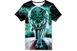 Kids4ever Boys Girls T-Shirts 3D Printed Short Sleeve Tee Shirt Kids Casual Tops for 6-16Years