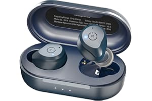 TOZO NC9 Hybrydowe bezprzewodowe słuchawki douszne z aktywną redukcją szumów, douszne słuchawki douszne IPX6, wodoodporne słuchawki stereo Bluetooth 5.3, wciągający dźwięk premium zestaw słuchawkowy z