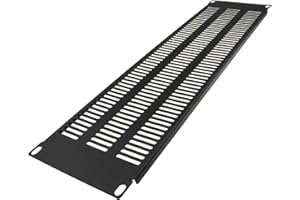 KENABLE Blanking Plaque Extra Vented 3U pour Comms Données Schrank Rack 19 inch Noir [3U Extra Vented]