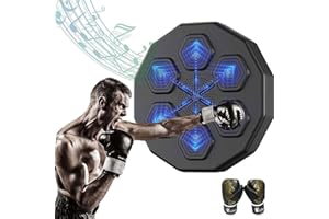 QYBFMSM Musical Boxing Machine Inteligente Bluetooth Maquina Boxeo Musical Montado en la Pared Máquina de Boxeo Musical Recargable Boxing Training Music Boxing Machine
