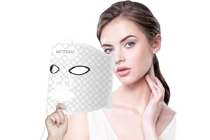 Hottoerak Red Light Mask, 660nm & 850nm Infrared Lamp, 74Led Red Light Mask with 10/20/30Timer& 5 Brightness Adjustment, Infrared Lamp for Home Use, Travel