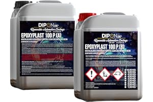 DIPON.DE HIGH PERFORMANCE LIQUIDS & PIGMENTS 3 KG Epoxidharz 2K Epoxi Harz mit Härter Glasklar (Diamantklar) Profi Qualität ohne Gelbstich. Epoxy Gießharz UV Stab. für Schmuck Holz Tisch Aquarium Terra Formenbau GFK Bodenbeschichtung
