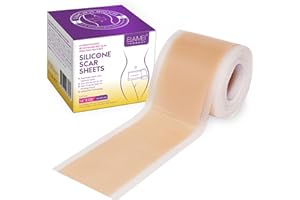 ‎P-BEAUTY COSMETIC ACCESSORIES P-Beauty Silikonpflaster zur Narbenreduktion 4cm x 3,4m | Selbstklebendes, medizinisches Narbenpflaster | wiederverwendbar | gegen Akne, Keloid, OP & Verbrennungsnarben | Silikon Narbenrolle