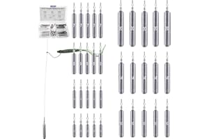 BITEFU 35 piezas Drop Shot plomo accesorios de pesca pesca pesca plomo plomo plomo Sinker Dropshot plomo Set con caja, 7 tamaños