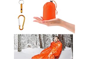 RUAMNY Bivvy Bag - Outdoor Waterproof Sleeping Bag, Camping and Hiking Reusable Emergency Tent Bag, Bivy Bags for Warm, lightweight and cold-proof outdoor, Portable Survival Bags(Orange)