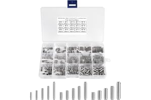 SUPAWAY Set med 300 cylindriska stift M2/M3/M4 i rostfritt stål 304 Mekaniska stift, Hyllstödstift, Centreringsstift med låda