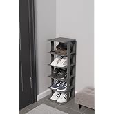 Mithra Life 5 Tiers Plastic Gray Shoe Rack MIT1063