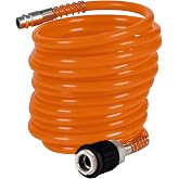 Orijinal Einhell Spiral Hortum 6 mm, 4 m (Kompres&ouml;r Aksesuarı, 4 metre uzunluk, 6 mm i&ccedil; &ccedil;ap, PU malzeme, maks. &ccedil;alışma basınc