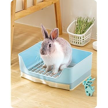 Ibenzoa® Robuuste Metalen Kattenbak Met Ruime Afmetingen Voor Katten En Konijnen En Geurbestendig