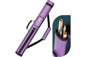 Trymaker Snooker Cue Case, Pool Cue Case for 2-Piece Cue (Not for 3/4 Cues), Made of Faux Leather Snooker Accessories
