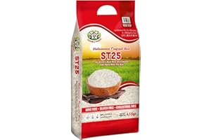 ‎OG ASIA Langkorn Reis ST25 - Beste Reis der Welt Gewinner - 100% Naturprodukt aus Vietnam - OG ASIA - 4.5 kg
