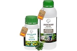 GREEN GOF GREENGOF Jabón Potásico 1L + Aceite de Neem 250ml - Pack Protección Total - Solución Natural para tus Plantas - Alta Eficacia - Aplicación Sencilla - Uso Interior y Exterior - 100% Orgánico y Natural