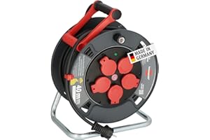 Brennenstuhl Professional Kabeltrommel 300 KU 4100 (40m Kabel in schwarz, aus Spezialkunststoff, Baustelleneinsatz und ständiger Einsatz im Außenbereich, Made in Germany)