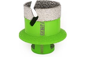 FACHLICH Broca de Diamante,Diámetro 45 X 60mm Fregadero/Desagüe para Lavabo Abrelatas para Baldosas de Cerámica de Mármol Rosca M14