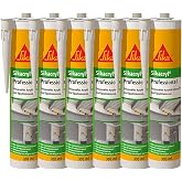 Maleracryl Weiß Sikacryl PRO+ Acryldichtstoff Mit 12,5 % Bewegungsaufnahme Sikacryl Pro Weiß 300 Ml