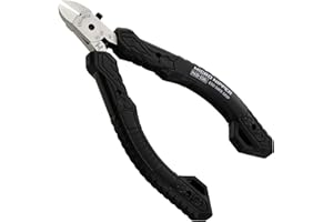 Precision mini/Micro Side Cutters, Professional Grade, ESD Safe with Hardened Carbon Steel Jaws (PCB Side Snips). Made in Japan. ENGINEER ns-06