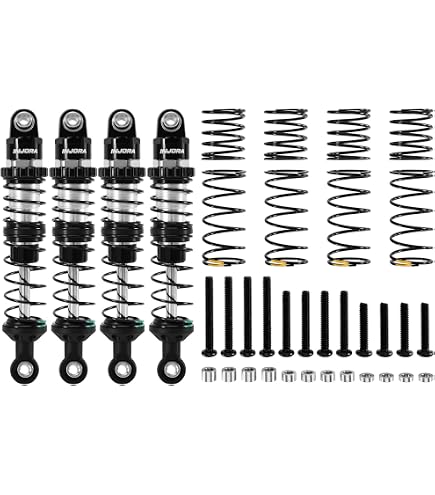WONFAST Lot de 4 pneus RC de 3,9 cm avec jantes Beadlock en plastique compatibles avec Crawler Axial AX90069 D90 TF2 Tamiya CC01 LC70 MST JIMNY (noir