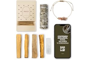 BESOULS Regalo Edición Premium: Palo Santo Limpieza Energética + Salvia Blanca para Quemar + Pulsera de Regalo + Selenita, Acceso Academia BESOULS: Rituales, Cursos y Crecimiento Espiritual (Bolsa)